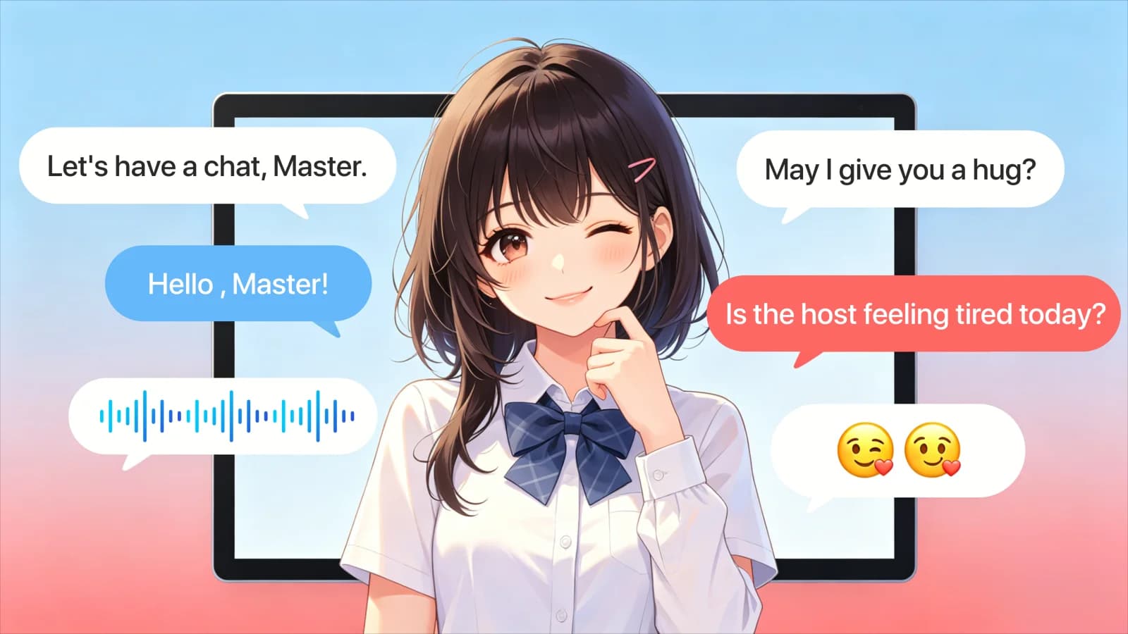 Immersive anime avatars and natural interaction